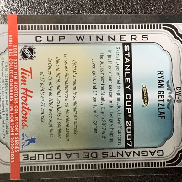 2020-21 Tim Horton hockey cards - Picture 8 of 14